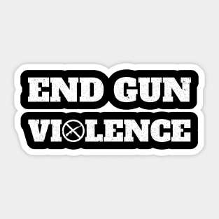 End gun violence Sticker